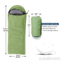 Comfortable Sleeping Bag for Camping Super Warm Large Single Sleeping Bag for Adult 30 Degree Waterproof Hiking Lazy Bag Sleeping Bag for Cold Weather,Green   568961086